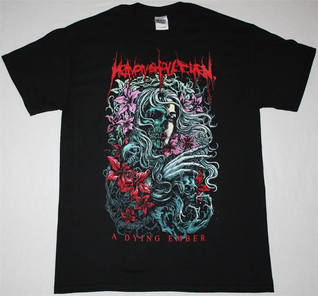 Новинка черная футболка с надписью Heaven Will Burg A Dying Ember Metalcore Caliban Death Metal дешевые