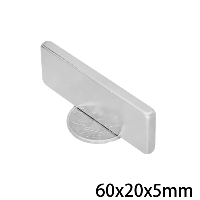 1 ~ 10 шт. 60x20x5 мощные магниты 60mmX20mm N35 Неодимовый Магнит мм постоянные NdFeB 60*20*5