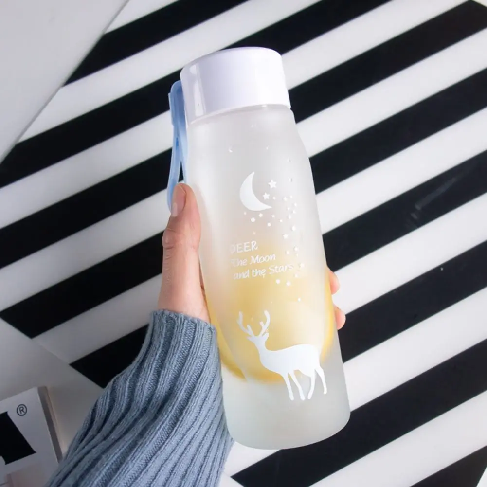 Портативная матовая чашка для воды прозрачная космическая уличная дорожная