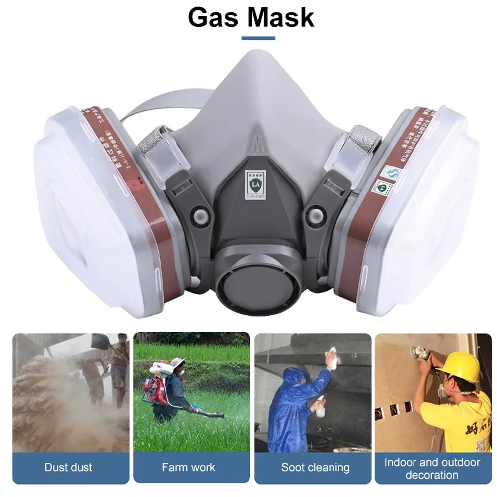 Респиратор для защиты от химических веществ и очков комплект распыления краски