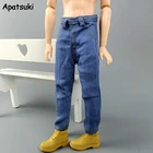 Синий мальчик Кукла Одежда для Кен Кукла хип-хоп ручной работы джинсовые брюки джинсы брюки парень Барби Кен принц мужчина кукла мальчик 16