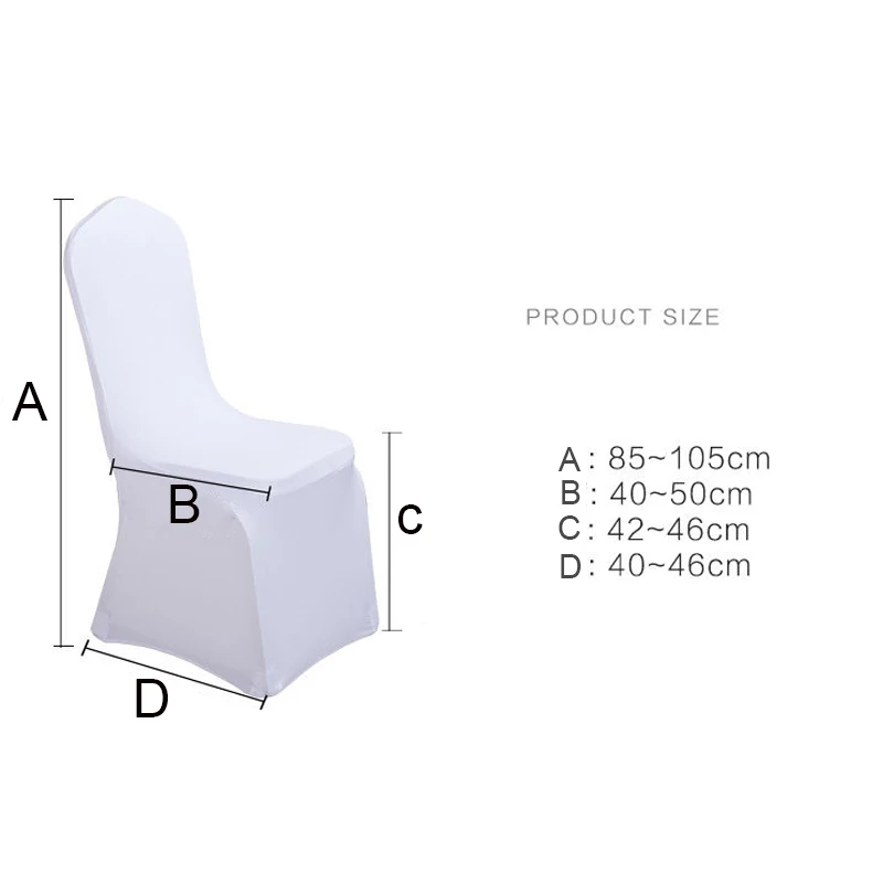 

Chair Cover Wedding Stretch Spandex Living Room Home Party Wedding Decoration Chair Covers Elastic Solid Color