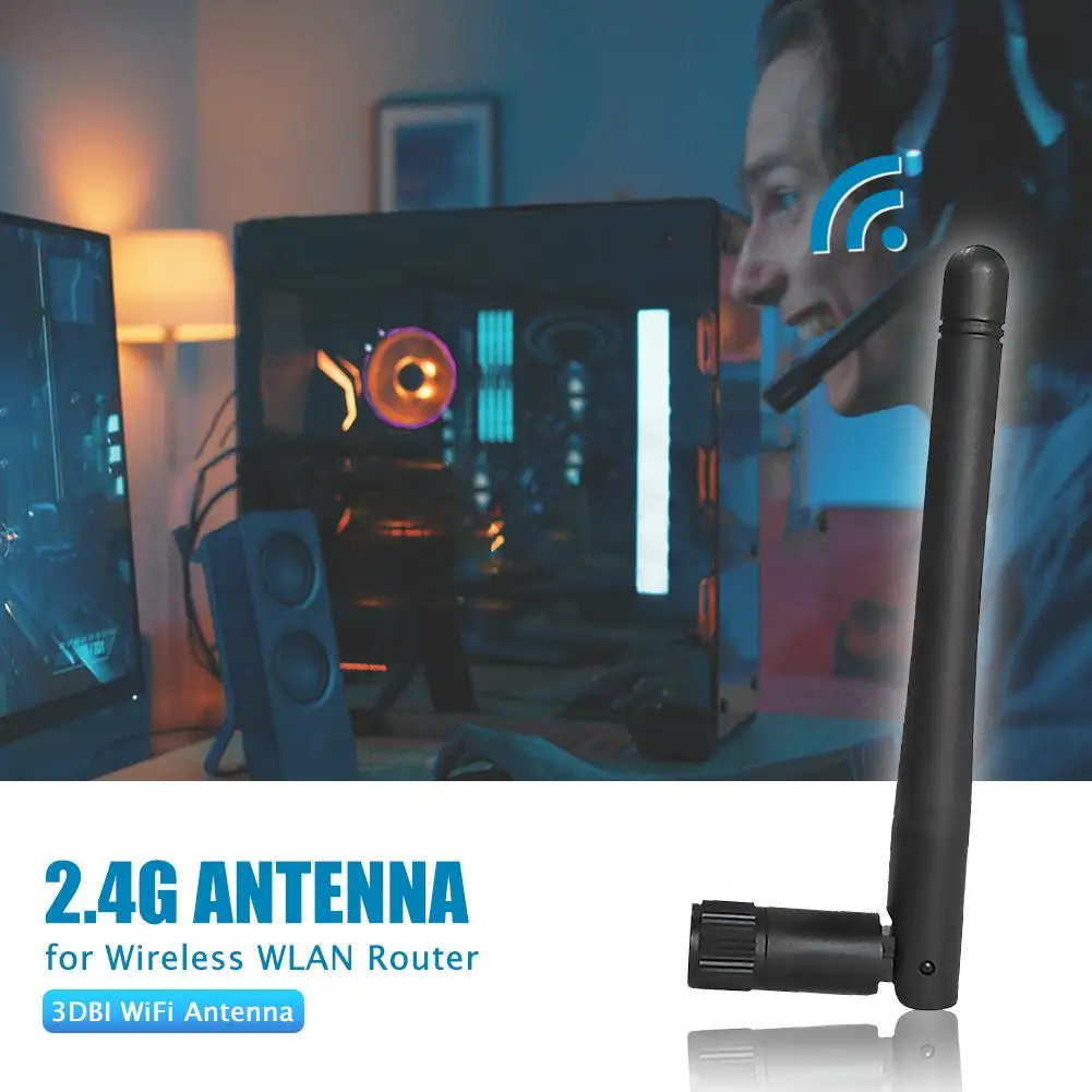 Беспроводная Wi Fi антенна 2400 250 МГц практичная прочная портативная SMA разъем 2 4 5