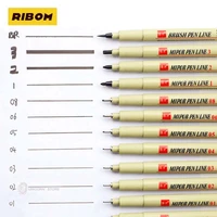 ribom pen art markers pigment liner micron pen set neelde drawing pen lot 005 01 02 03 04 05 08 1 0 brush fineliner sketching