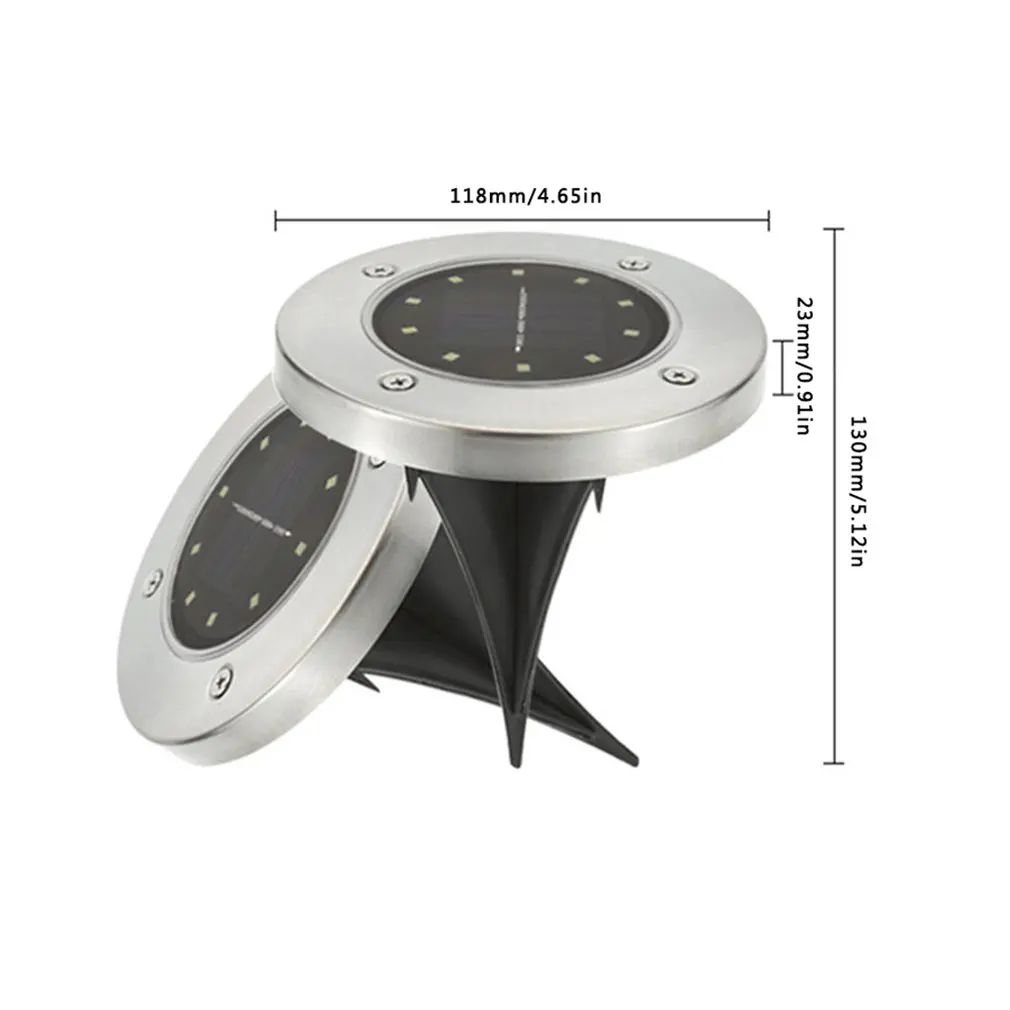 

Led Solar Lawn Lamp Solar Power Buried Light Under Ground Lamp Outdoor Path Way Garden Decking Light White Warm White