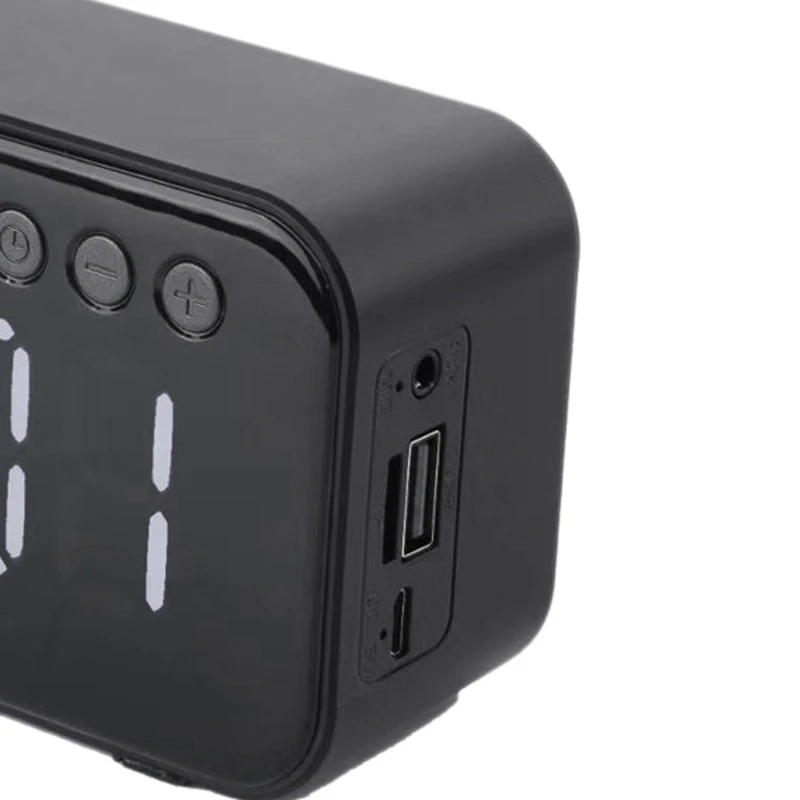 Bluetooth 5 0 будильник динамик цифровой светодиодный ЖК-дисплей беспроводной