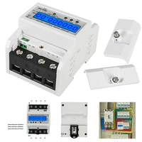 1pc digital undercurrent meter 4 wire three phase meter din rail meter 3x580a electronic energy kwh meter 987465mm