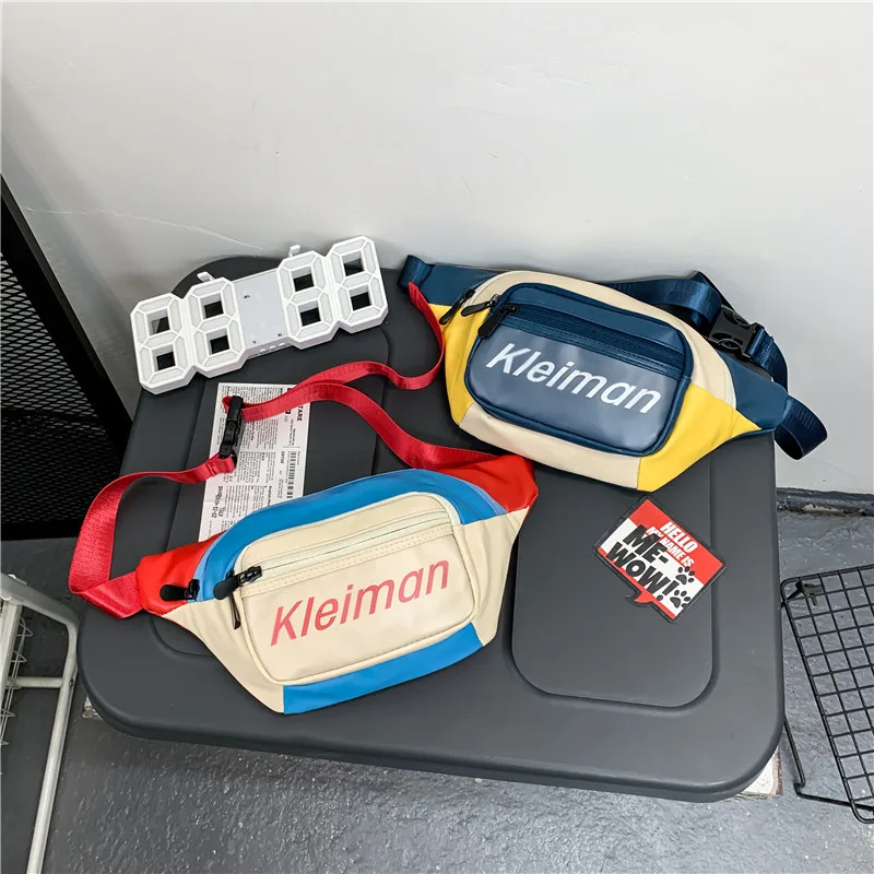 

2021 new fashion couple chest bag fitness crossbody waist outdoor mobile phone bag large capacity bag sports running waist bag