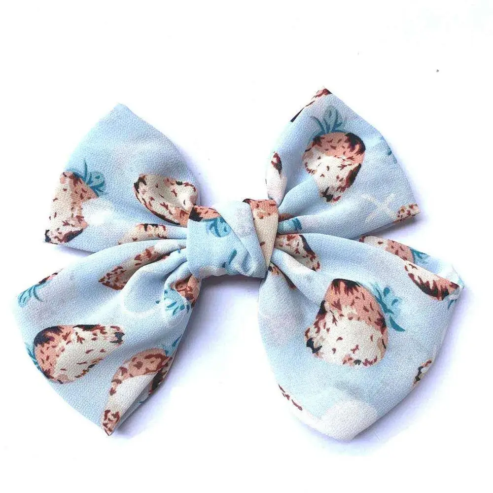 Аксессуары для волос с фруктовым клубничным большим бантом аксессуары из