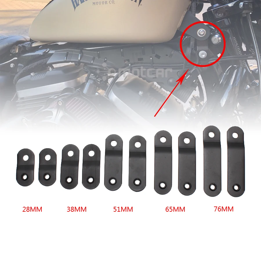 Черные металлические подъемники для мотоцикла Harley Sportster Dyna Iron XL 883 1200 72 48