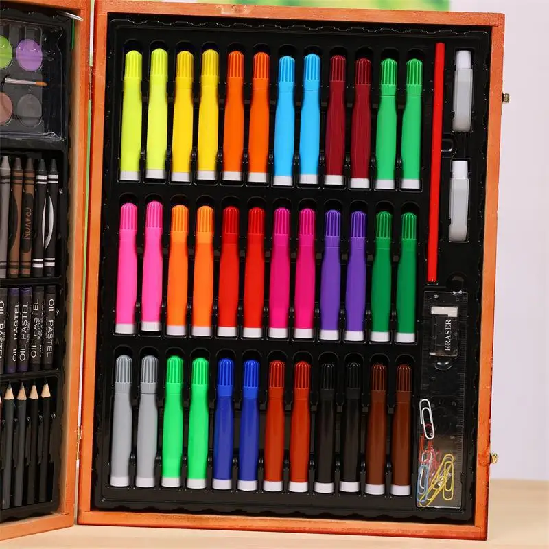 

150 Colors Children's Drawing Stationery Cartoon Watercolor Pencil Set Color Nontoxic Painting Art Graffiti Pen School