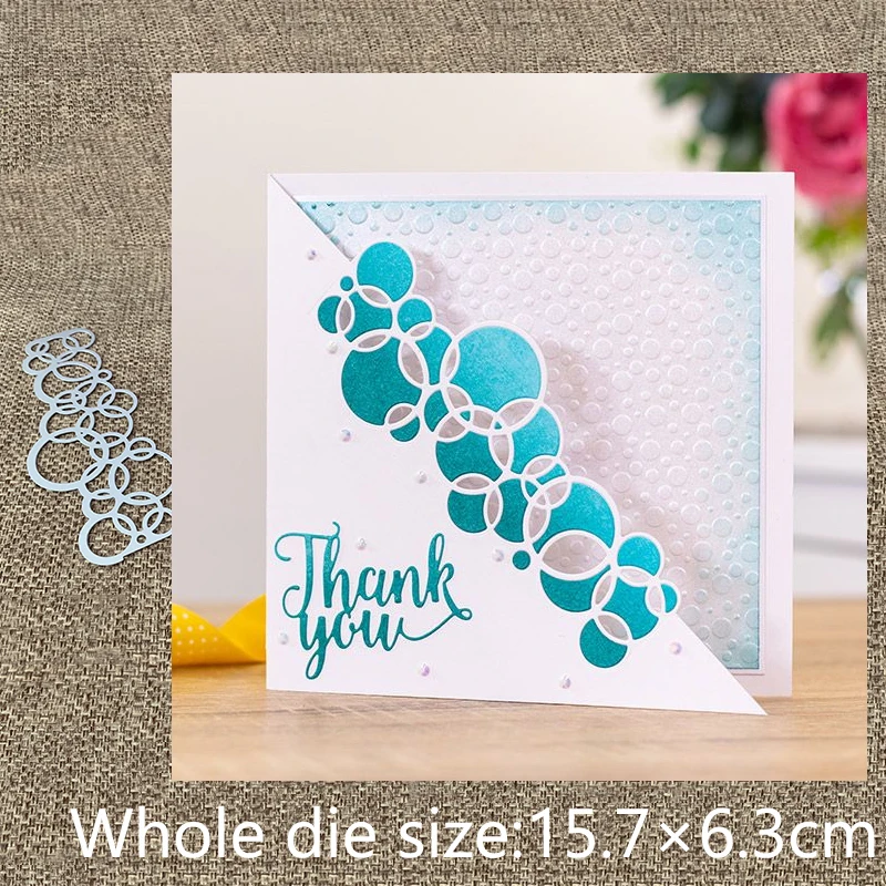 

XLDesign Craft Metal Cutting Dies stencil mold bubble side edge decoration scrapbook Album Paper Card Craft Embossing die cuts