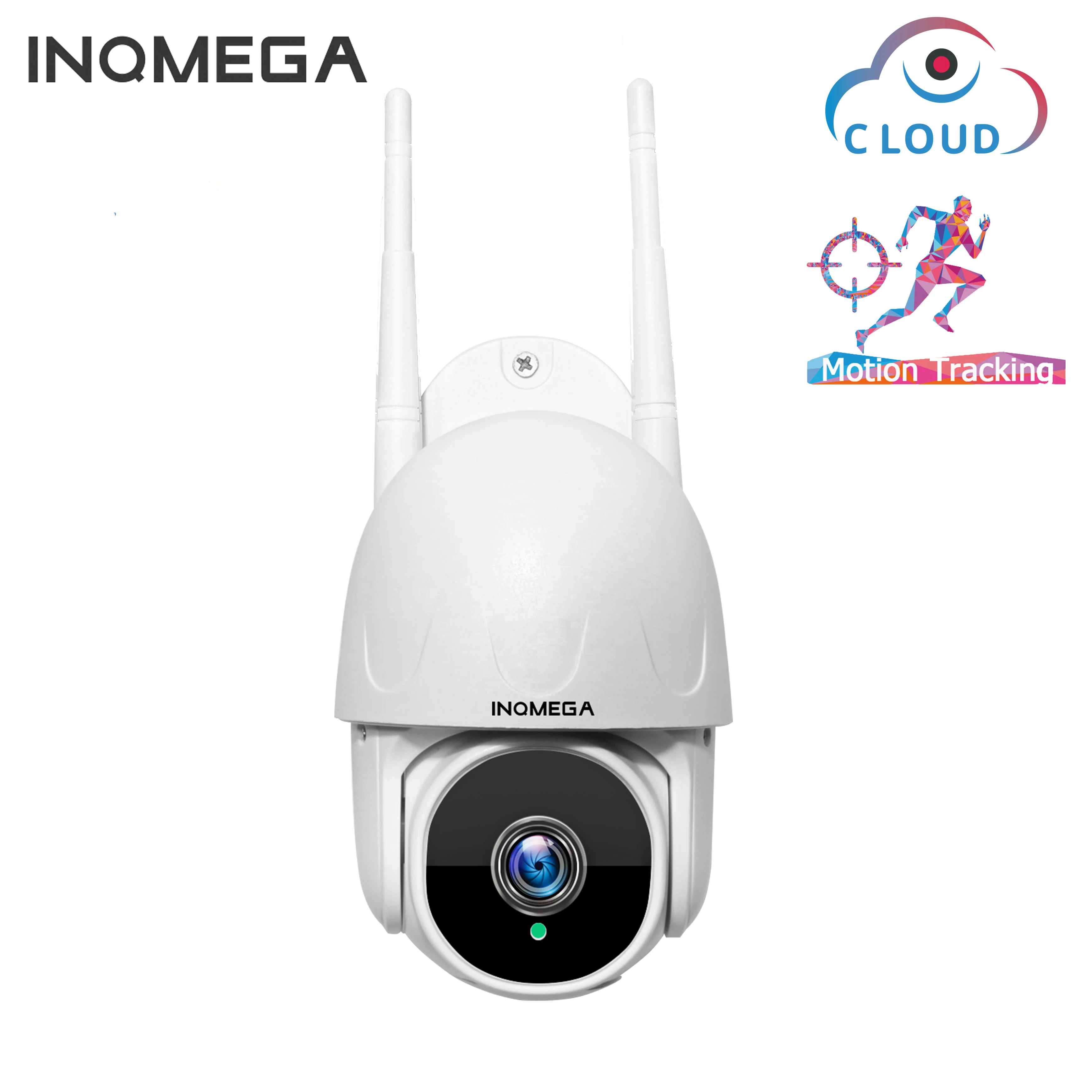 INQMEGA 1 дюйм облако 1080P PTZ скорость купольная Wifi камера наружная 2MP авто-отслеживающая камера беспроводная камера домашнее наблюдение IP Cam