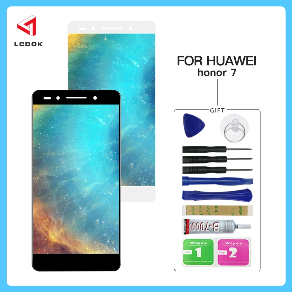 100% тестирование ЖК дисплей для huawei Honor 7 PLK TL01H L01 UL00 AL10 Дисплей кодирующий