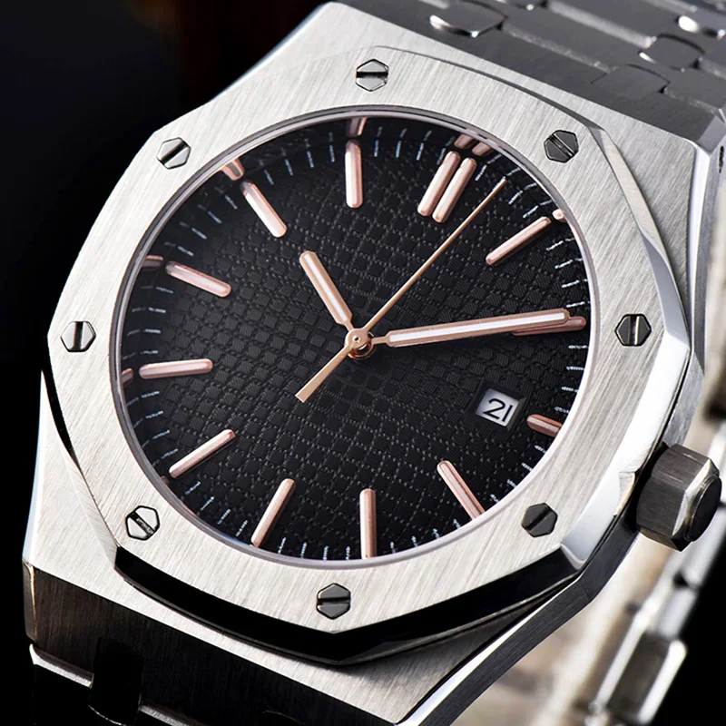 Мужские часы Royal oak 41 мм 15400 автоматический механический сапфировый Кристалл