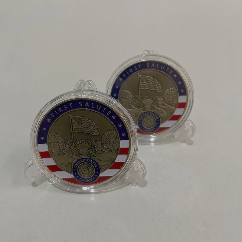 

American Glory Sniper Coin Plated Bronze Badge Coin Collection Coin Craft Painted Commemorative Coin Medal Challenge Coin