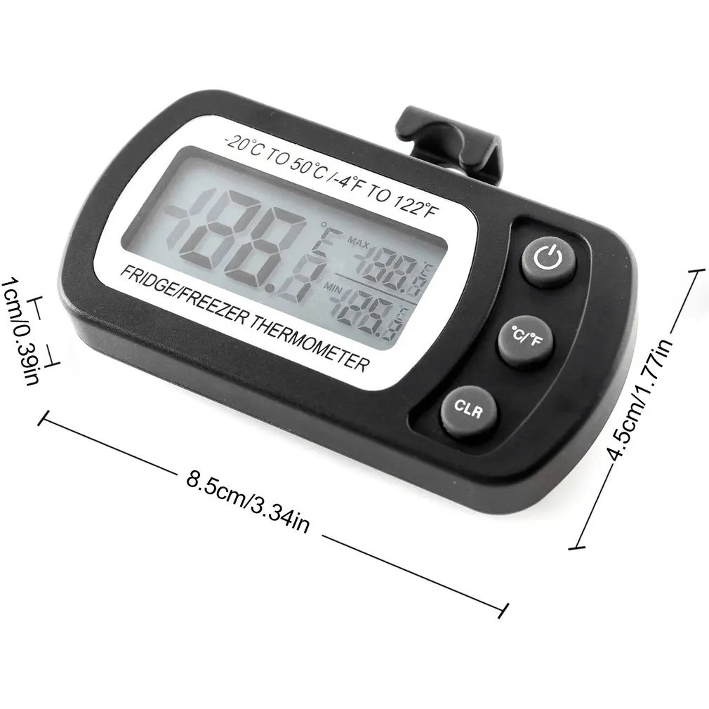 

Kitchen Refrigerator Thermometer Moisture-proof And Waterproof Electronic Thermometer Upgraded Version With Magnet
