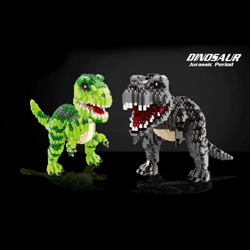 Фильм динозавр Юрского периода мир нанокирпичи тираннозавр рекс Велоцираптор
