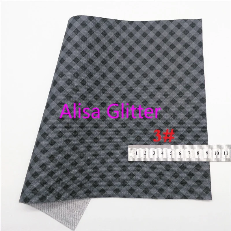 1 шт. A4 Размер 21X29 см Alisa блестящая черная ткань клетчатая леопардовая