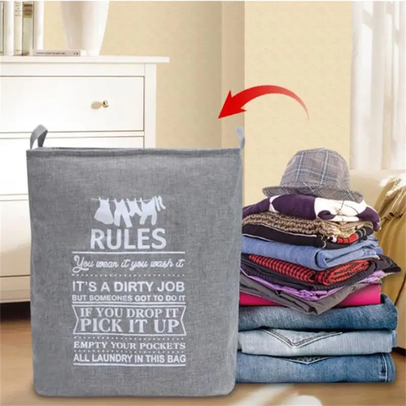 Складная корзина для белья с крышкой большая емкость корзины хранения одежды и