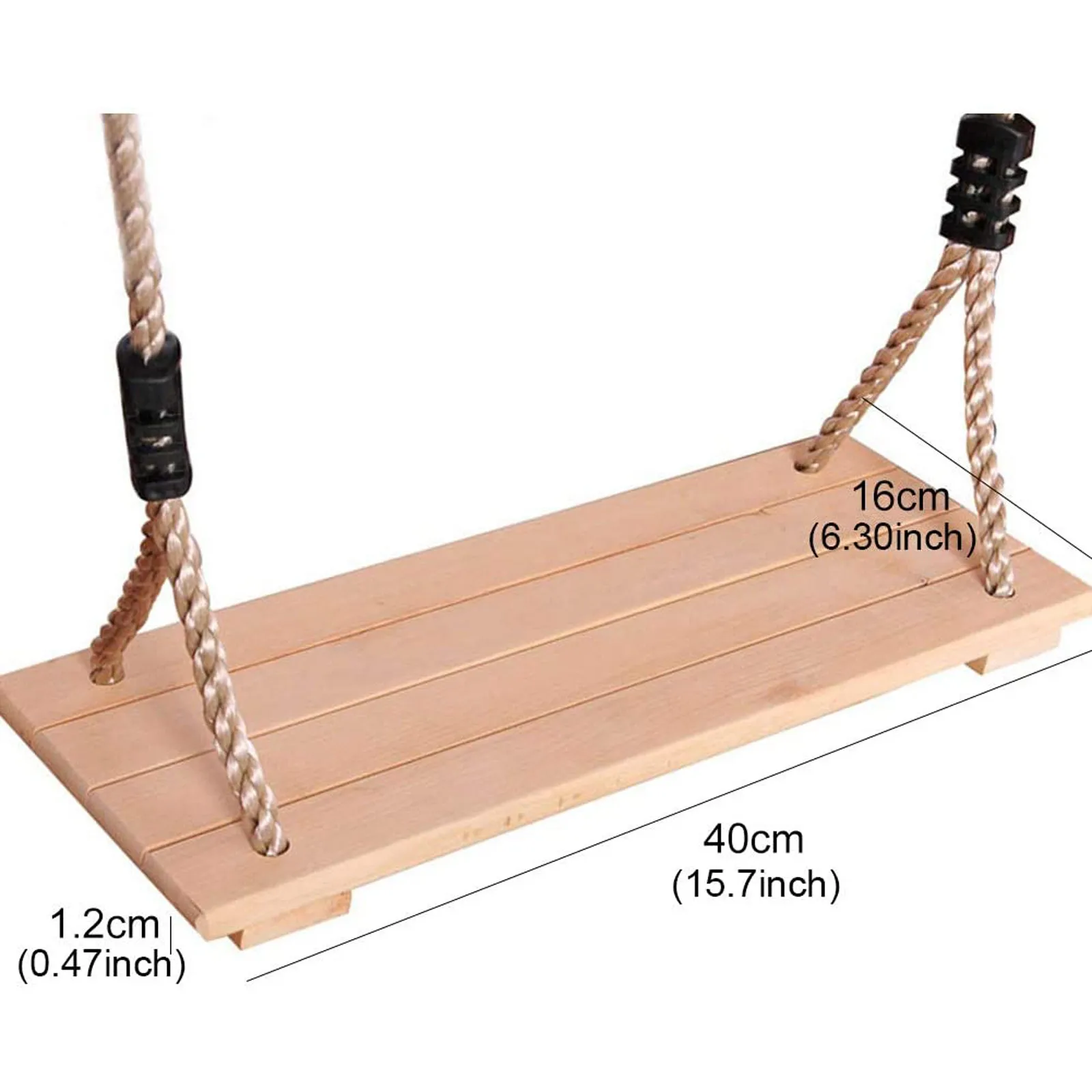 

Swing Seat Kids Baby Wooden Swing Seat With Adjustable Rope Length Outdoor Garden Hanging Seat Swing Toys