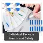 50 шт нано лезвия мануального татуажа бровей Иглы синий 0,18 мм татуировки пластинки Tebori Flex лезвия 16pin U Форма, Перманентный макияж, иглы Лезвия