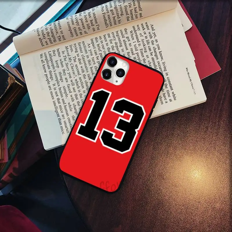 

Basketball clothing Number Phone Cases for iPhone 11 12 pro XS MAX 8 7 6 6S Plus X 5S SE 2020 XR Soft silicone