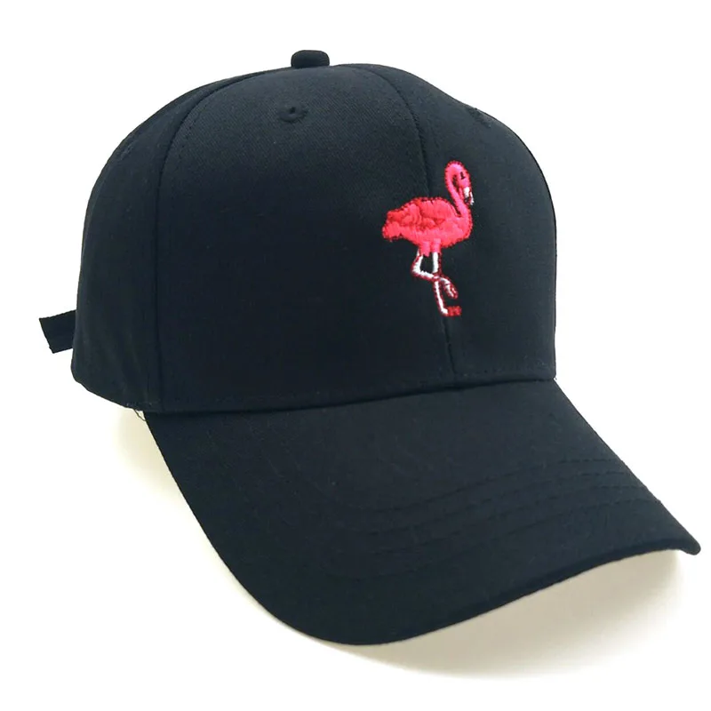 LA Новая мода унисекс Snapback Защита от Солнца шляпа Фламинго вышивка хлопок