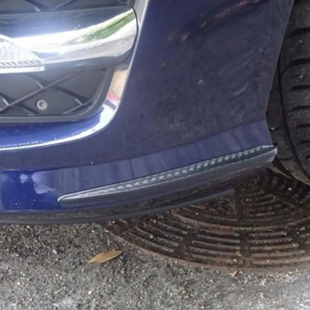 

2pcs Car Bumper Protector Corner Guard Anti-Scratch Strips Sticker Carbon Fiber Body Mirror Bars Protection