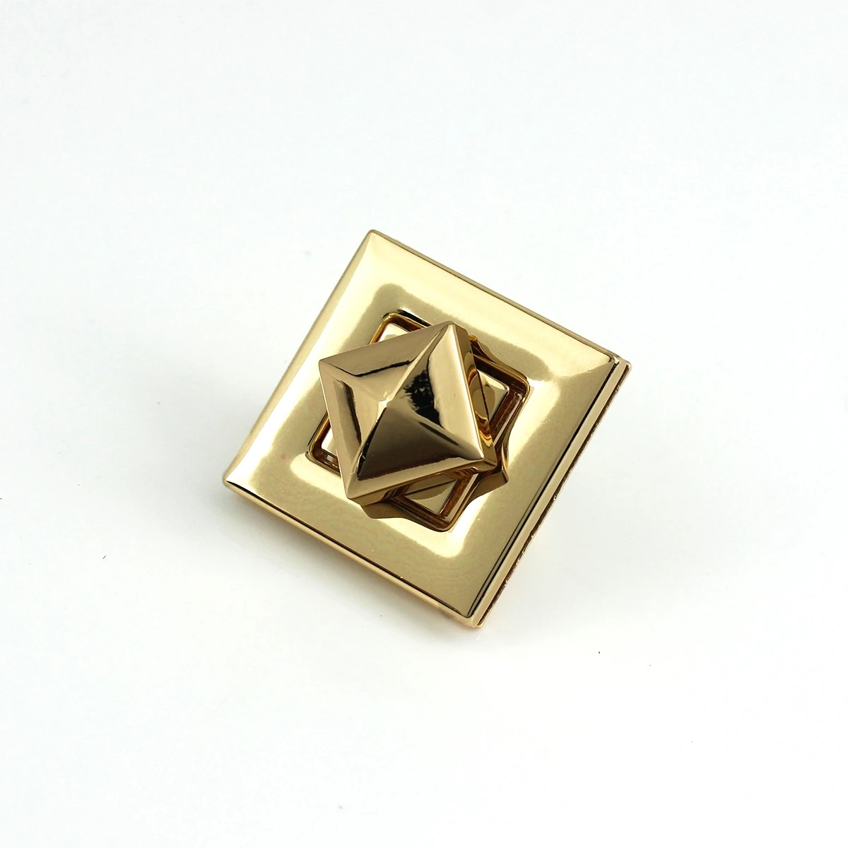 1x металлическая квадратная Поворотная застежка кожаная женская сумка кошелек на