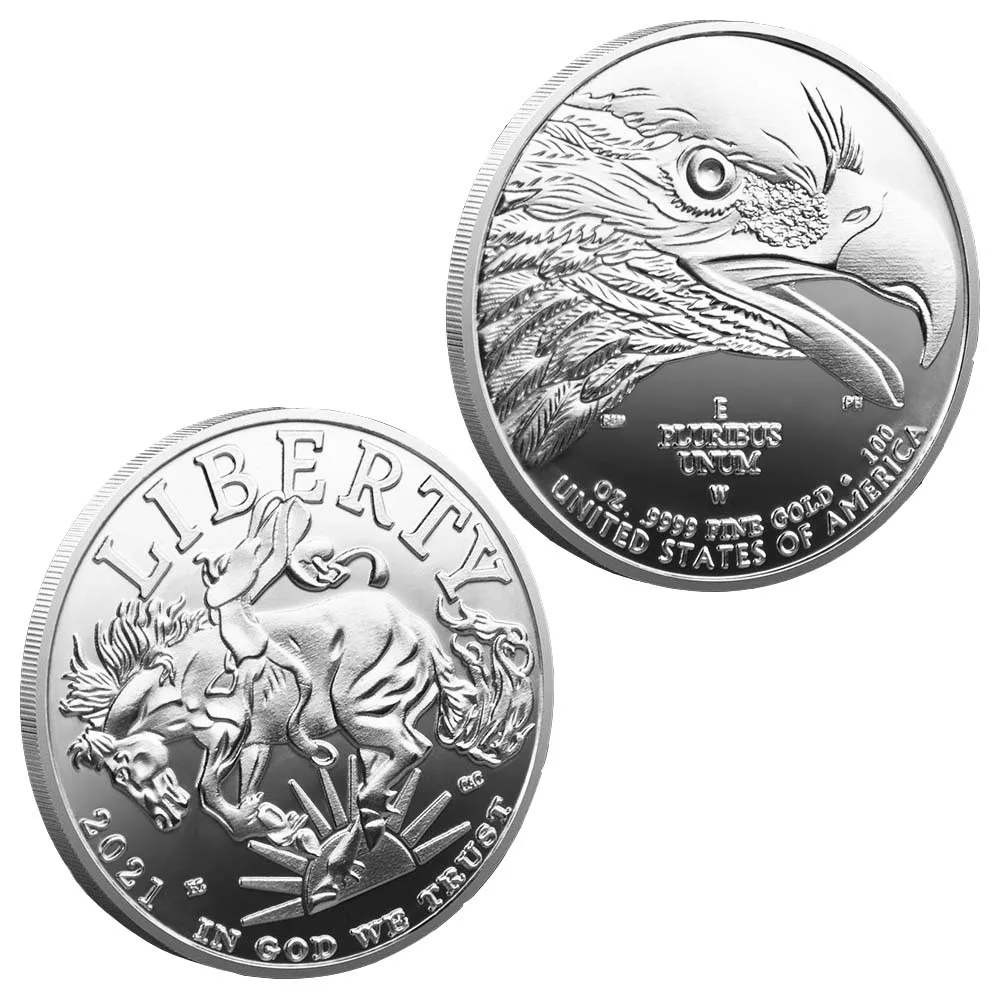 Монеты США позолоченные Сувениры и подарки белоголовый орлан домашние украшения