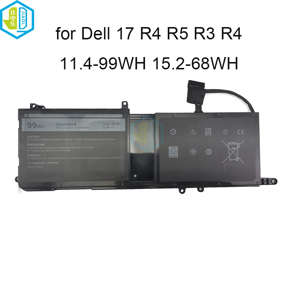 

11.4V 99wh 15.2V 68Wh Laptop battery for Dell Alienware 17 R4 R5 15 R3 R4 9NJM1 44T2R P31E 17R5 15R3 original replacement parts