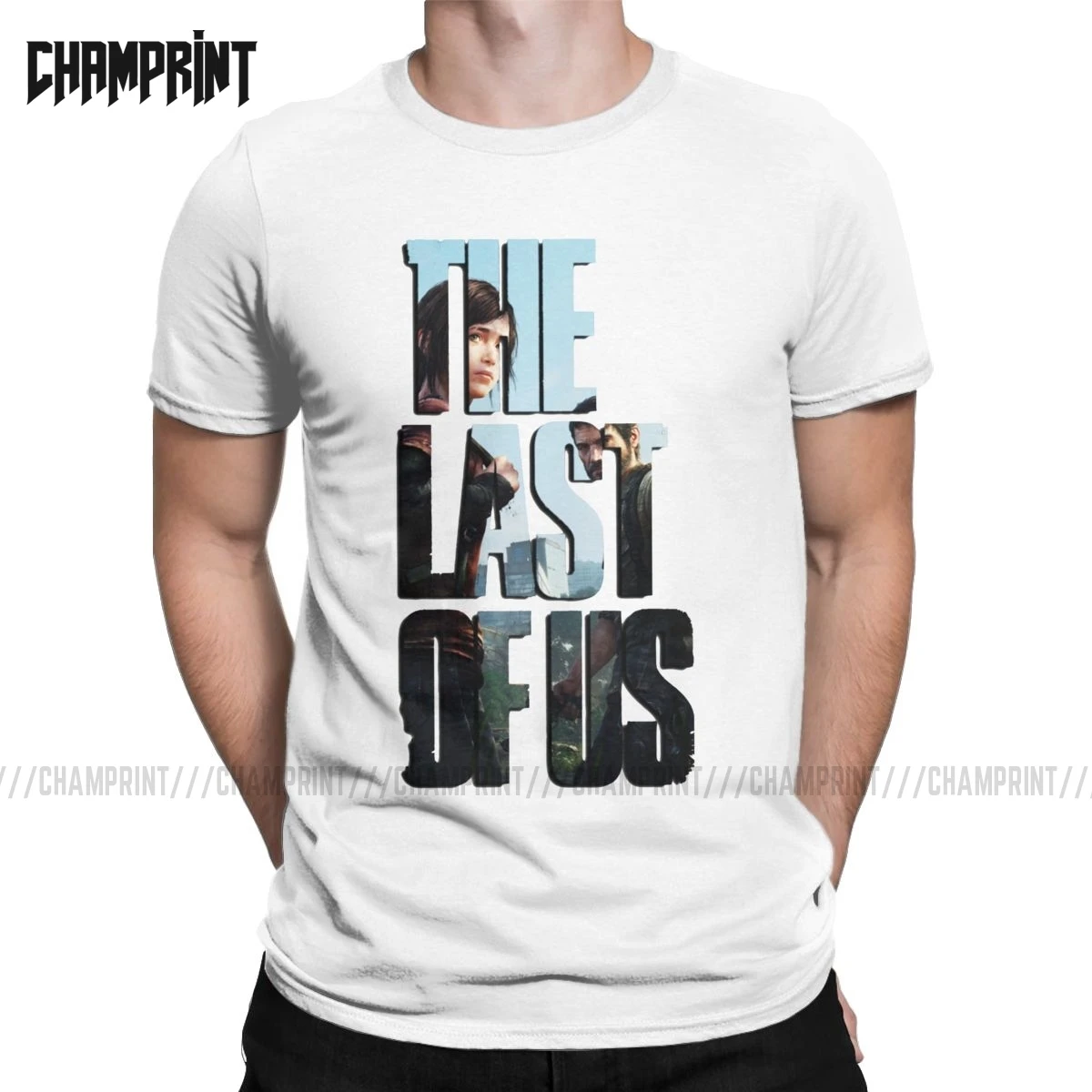 Удивительная последний из нас футболки для Для мужчин 100% хлопка Ellie светлячки Joel