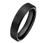 Женское керамическое кольцо, черное обручальное кольцо, 4 мм
