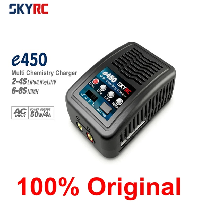 Балансирующее зарядное устройство SKYRC e450 50 Вт 4A 2-4s LiPo / LiFe / LiHV 6-8s NiMH 50 Вт от AliExpress RU&CIS NEW
