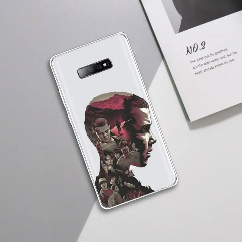 

Stranger things tv show Phone Case Transparent For Samsung Galaxy A 71 21s S note 8 9 10 plus 20 ultra custom proctive funda