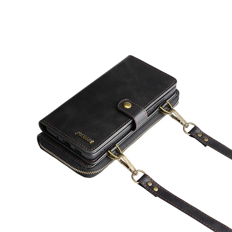 

Multifunction Leather Flip Cover Handbag Card Wallet Phone Bag for iPhone 12 Mini 12 Pro max XS Max XR 7 8 6 6s Plus 11 Pro Case