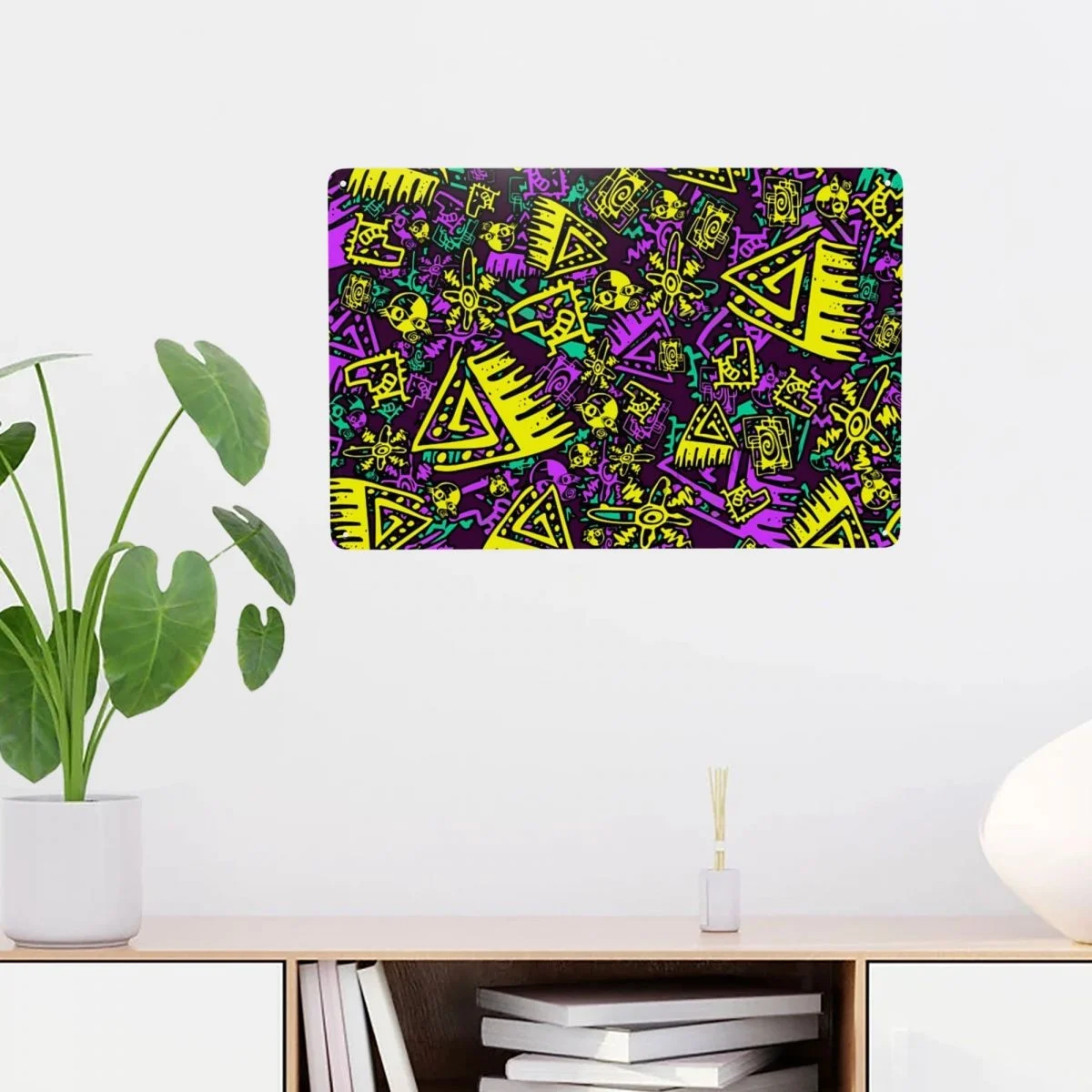 

Металлические жестяные знаки В Стиле Хип-хоп с городским узором