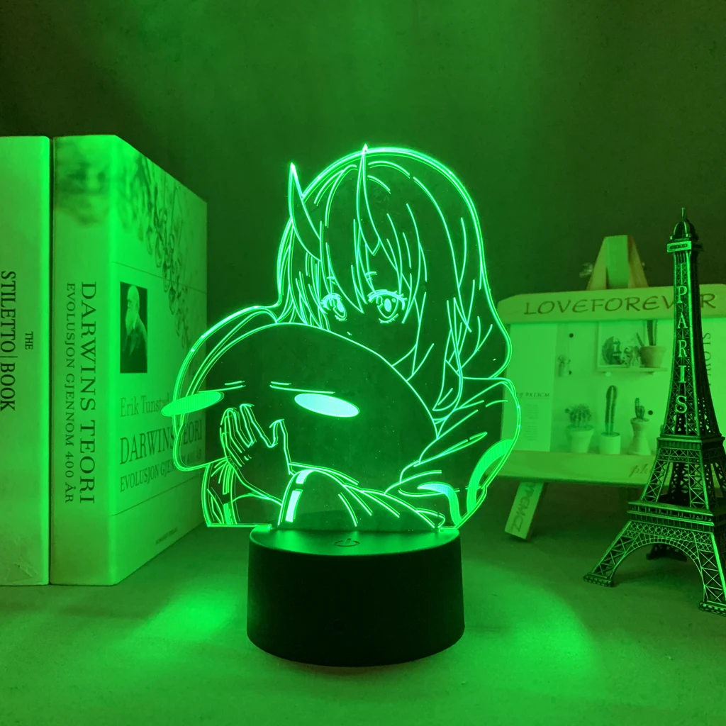 

Anime LED Night Light That Time I Got Reincarnated As A Slime Shuna for Manga TenSura Kids Room Decor Slime Isekai 3D Lamp