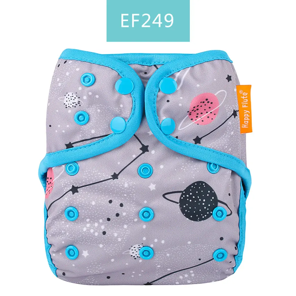 EF249 HappyFlute OS чехол для детских подгузников Новейший цветной переплет водонепроницаемый и многоразовый чехол для подгузников 1 шт - Цвет: EF249