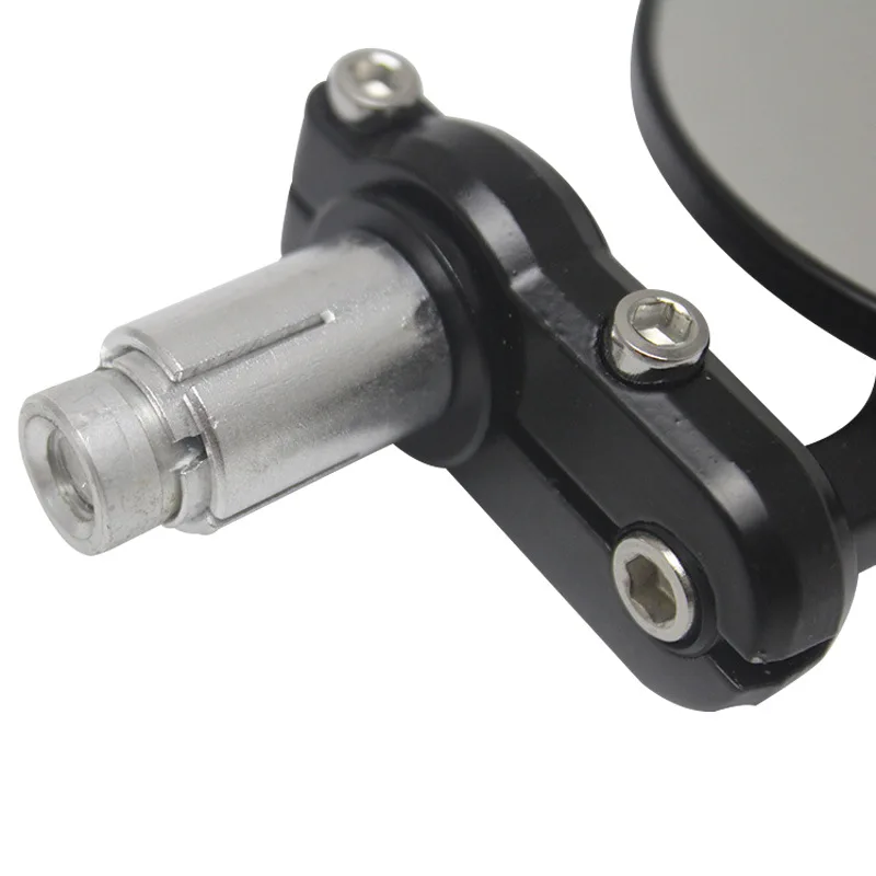 Зеркало черное универсальное мотоциклетное 3 дюйма круглое 7/8 для бара и кафе |