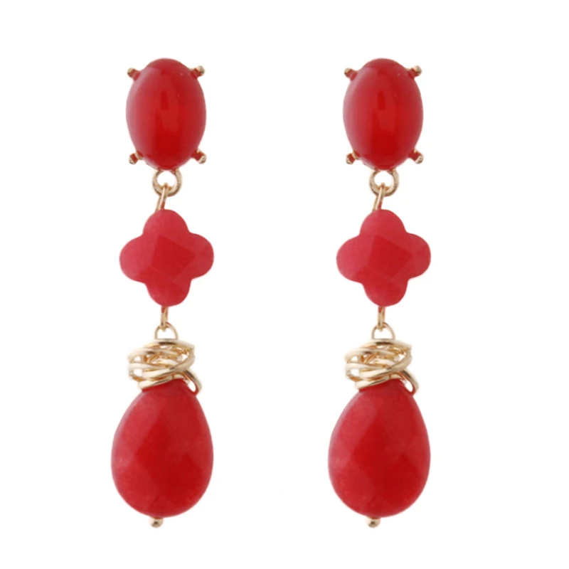 Серьги NeeFu WoFu из натурального камня серьги-подвески с пресноводным жемчугом