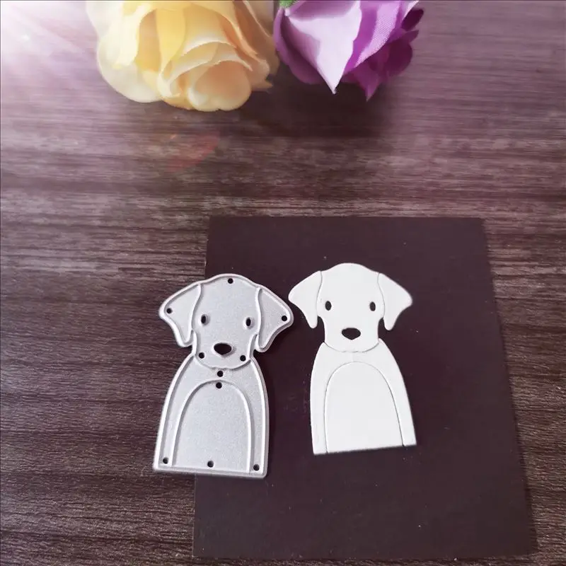 

Щенок резки металла штампы для DIY скрапбукинга альбом бумажные открытки, декоративные поделки тиснение высечки