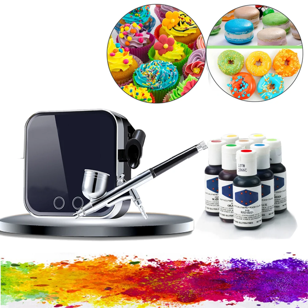 Набор для самостоятельного изготовления кистей тортов 5 цветов съедобный