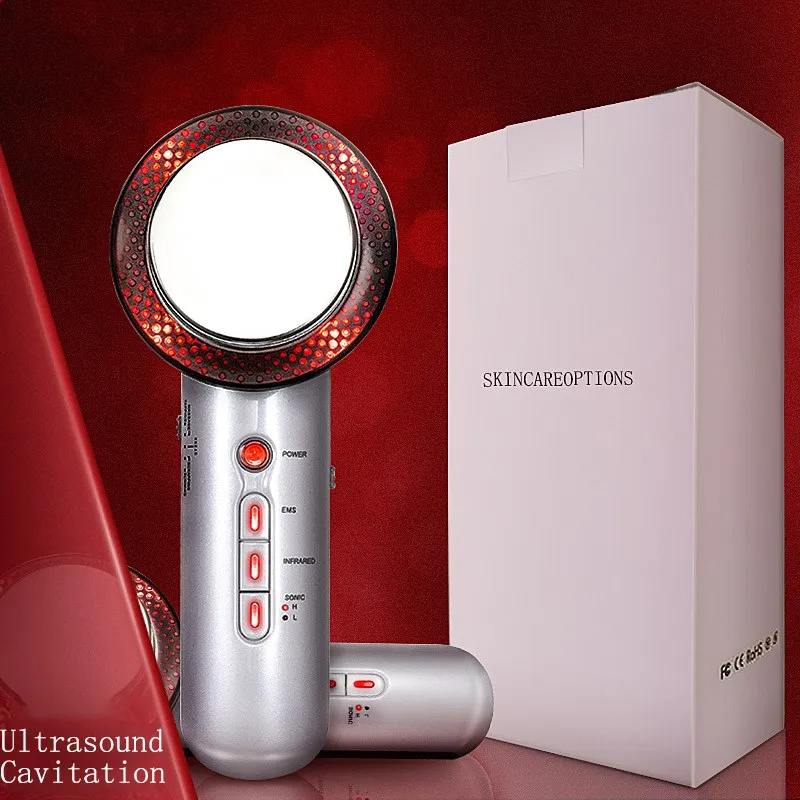 

3 In 1 EMS Infrared Galvanic Body Spa Slimming Device RF EMS Infrared Ultrasound Cavitation Galvanic Massage Lipo Anti Cellulite