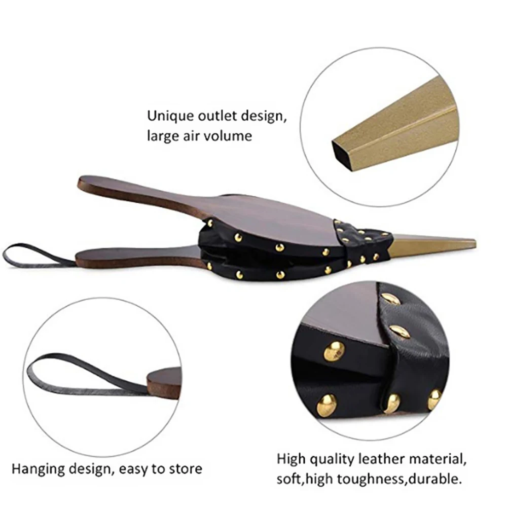 

Mini Vintage Wooden Handmade Handmade Blower Blower Barbecue Bellows Outdoor Cooking Picnic Camping Hiking