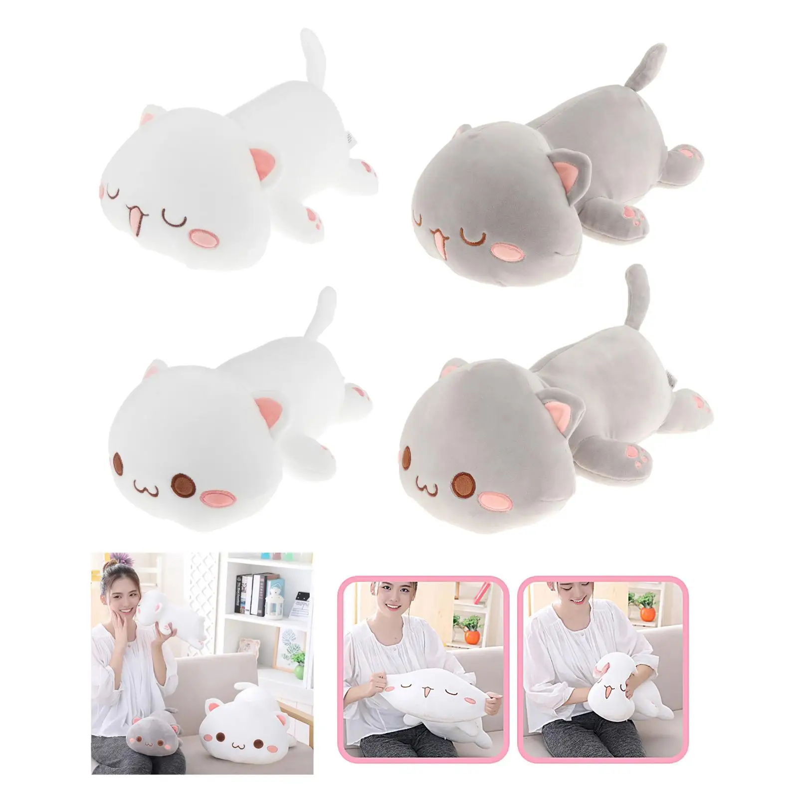 

30cm Soft Cat Stuffed Cute Animal Plush Pillow Toy Gift for Kids