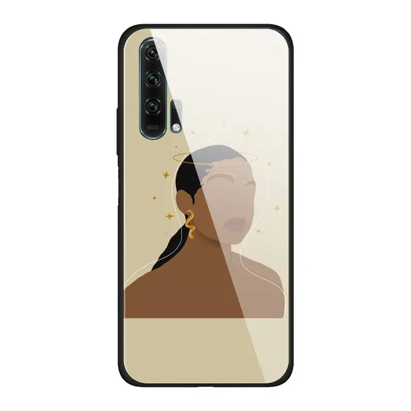 

Melanin Poppin Glass Phone Case Fundas for Huawei P20 Pro P30 Lite Mate 9 10 20 Pro Nova 3i 5 3E Cover Accessories