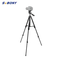 svbony tripod spotting scope watching slr camera phone holder level 5 section aluminum professional photography sv101