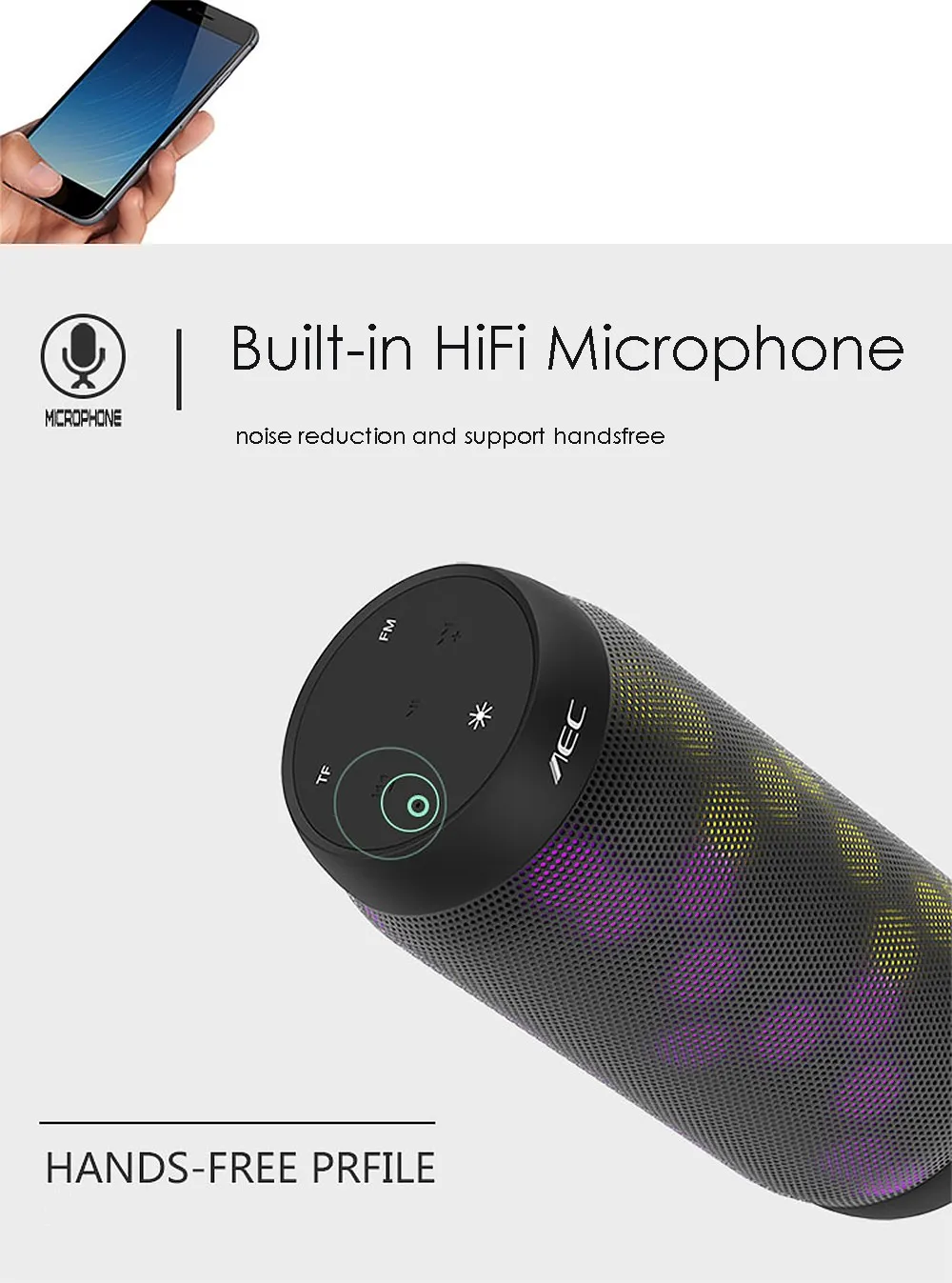 DHL BQ-615 Pro портативные музыкальные цветные bluetooth-колонки светодиодный беспроводной NFC Hands-Free Bass стерео адаптер-звукосниматель поддержка tf-карты